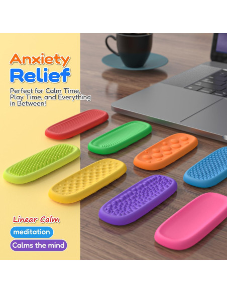 8 Juguetes Sensoriales Antiestrés Silicona Changsha 2.54cm