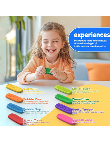 8 Juguetes Sensoriales Antiestrés Silicona Changsha 2.54cm