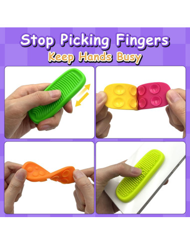 8 Juguetes Sensoriales Antiestrés Silicona Changsha 2.54cm