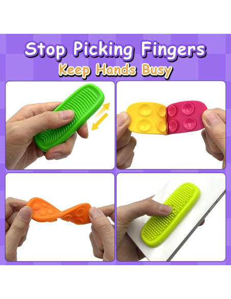 8 Juguetes Sensoriales Antiestrés Silicona Changsha 2.54cm