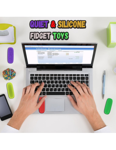 8 Juguetes Sensoriales Antiestrés Silicona Changsha 2.54cm