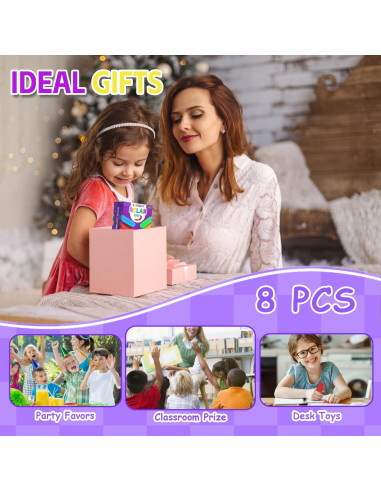 8 Juguetes Sensoriales Antiestrés Silicona Changsha 2.54cm