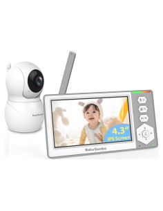 Monitor de Bebé Baby Ganibs 4.3'' con Cámara y Audio, Sin WiFi