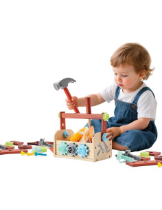 Juego de Herramientas de Madera para Niños 54 Piezas - Zhejiang Yourun 2