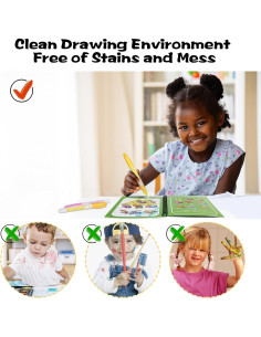 Libros de Colorear con Agua AIRBLOW para Niños 3-5 Años - 6 Paquete 2