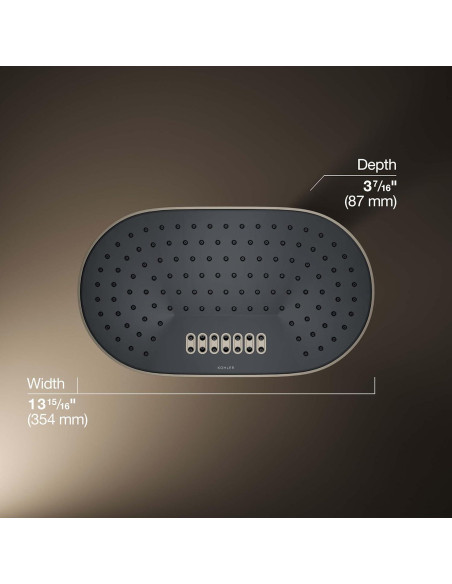 Cabezal de Ducha Kohler 26295-G-BN 35.6 cm Lluvia 1.75 GPM