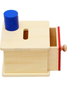 Caja de Monedas Montessori Elite con 5 Monedas de Madera 2