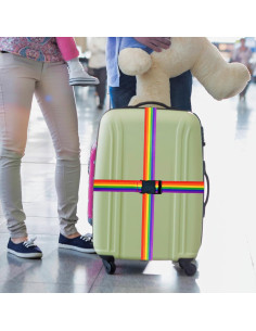 Correas de Equipaje Leehoom RB4 Ajustables 4 Paquete Arcoíris 2