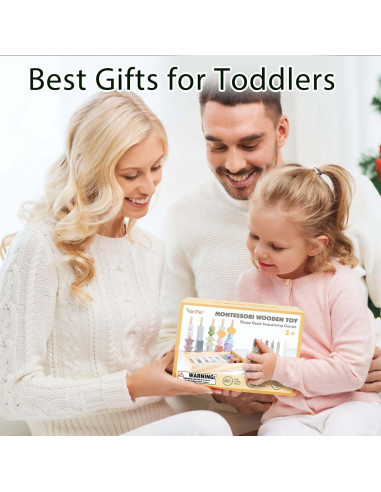 Juguetes Montessori Vanplay - Cuentas de Enhebrar y Bloques 16x4x22 cm