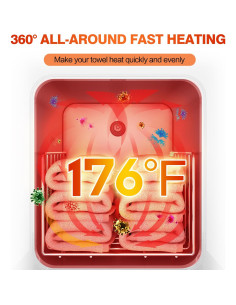 Armario Calentador de Toallas StateRiver 5L Blanco para Spa 2