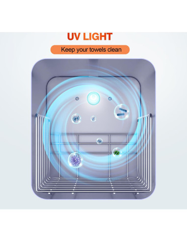 Armario Calentador de Toallas StateRiver 5L Blanco para Spa