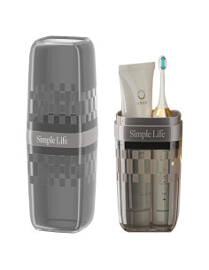 Vaso de Cepillo de Dientes de Viaje ZZFENGKR Negro