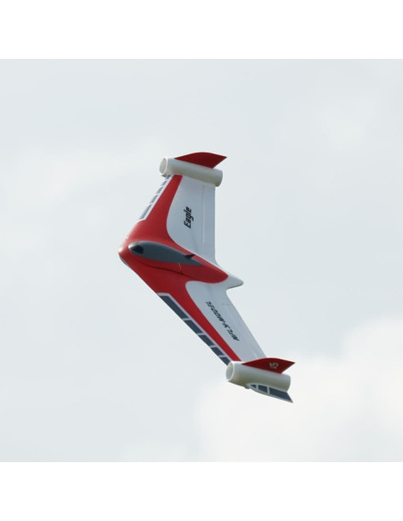 Avión RC XFly Eagle Twin 40mm EDF Ala Voladora Rojo