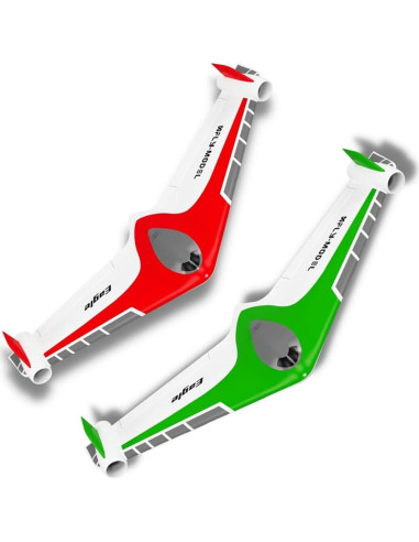 Avión RC XFly Eagle Twin 40mm EDF Ala Voladora Rojo