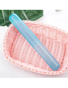 Estuche de Cepillo de Dientes WsjiaboFux Azul Portátil 2