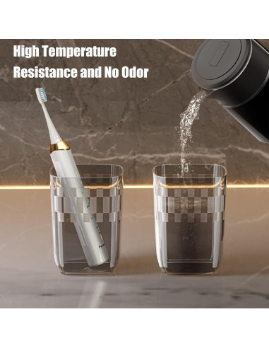 Vaso de Cepillo de Dientes de Viaje ZZFENGKR Negro