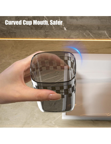 Vaso de Cepillo de Dientes de Viaje ZZFENGKR Negro