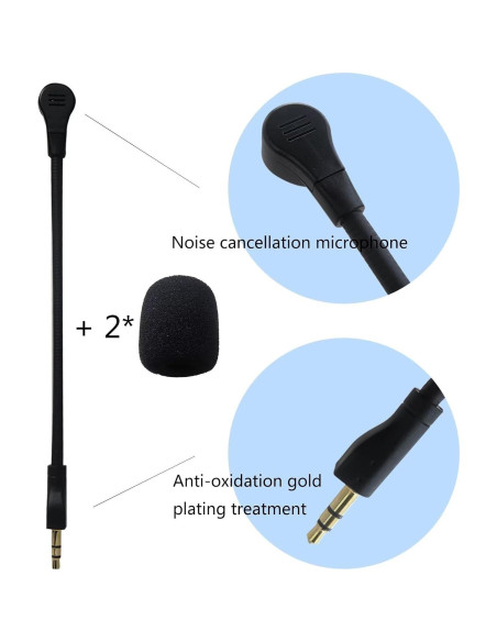 Micrófono de Reemplazo YYU para Auriculares Logitech G PRO X2/X1