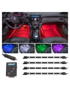 Kit de Luces LED de Interior LEDGlow 4 Piezas Multicolor 7 Colores