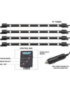 Kit de Luces LED de Interior LEDGlow 4 Piezas Multicolor 7 Colores 2