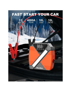 Arrancador de coche portátil SmartSafe SJS33 4000A 24000mAh 2