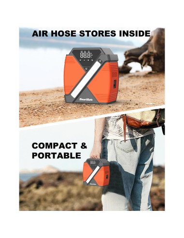 Arrancador de coche portátil SmartSafe SJS33 4000A 24000mAh