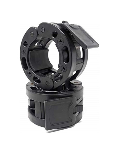 Abrazaderas de barra olímpica Clout Fitness CF-9080-BK, par de clips