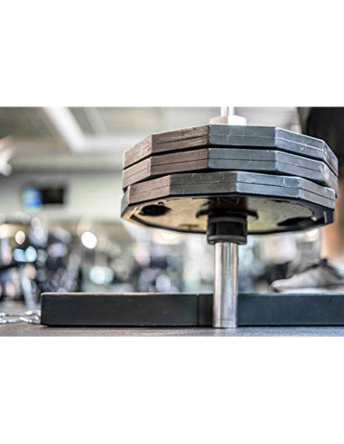 Abrazaderas de barra olímpica Clout Fitness CF-9080-BK, par de clips