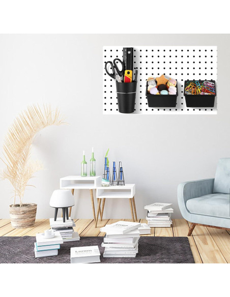 21 Accesorios para Tablero Perforado WOPPLXY - Ganchos y Contenedores