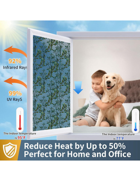 Película de Privacidad para Ventanas COUNTEWOL 44.5x200cm