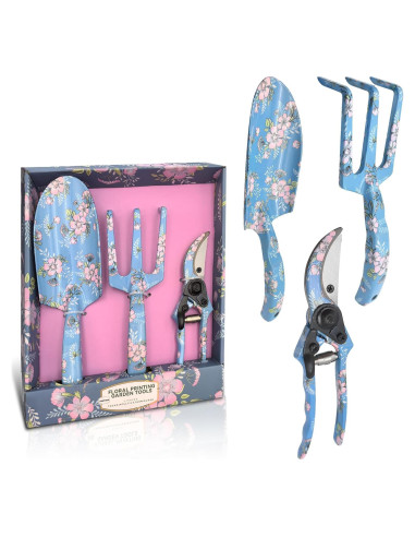 Juego de Herramientas de Jardín 3 Piezas Evertools - Aluminio Ergonómico