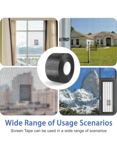 Kit de Reparación de Pantallas MoHern 5 cm x 15 m Adhesivo Fuerte