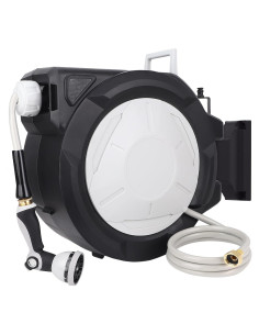 Carrete de Manguera de Jardín ITEFDTUTNE 30.48m Automático