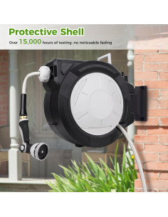 Carrete de Manguera de Jardín ITEFDTUTNE 30.48m Automático 2