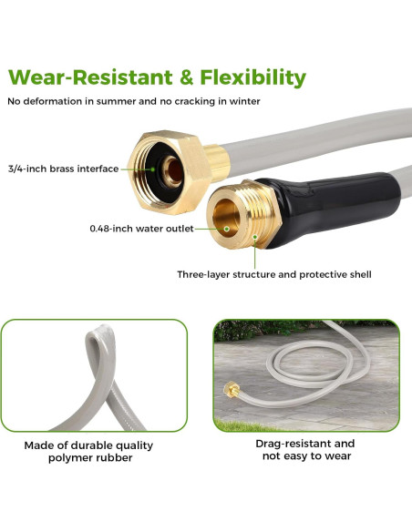 Carrete de Manguera de Jardín ITEFDTUTNE 30.48m Automático