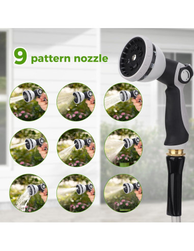 Carrete de Manguera de Jardín ITEFDTUTNE 30.48m Automático