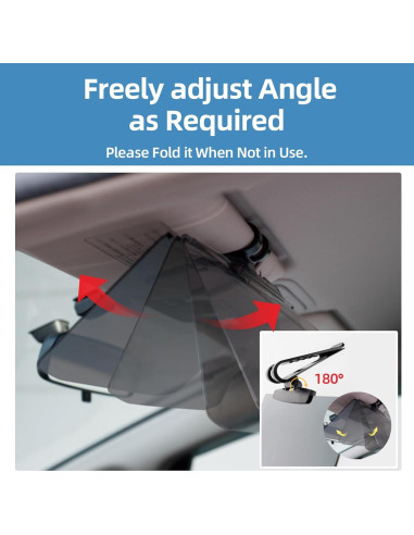 Extensor de Visera de Coche FuKuEn UV 400 Ajustable 33x14.5cm