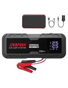 Arrancador de Batería Portátil OVAMAN H5 4000A 12V con Luz LED