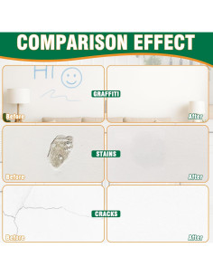 Pintura Blanca para Pared 500g Clennaner con Rodillo Integrado 2