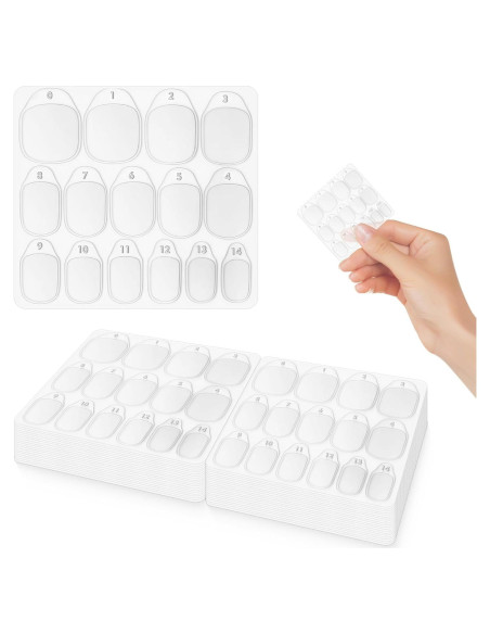 Pestañas Adhesivas para Uñas KBPNO 600 Pcs 15 Tamaños Ultra Finas Pestañas Adhesivas para Uñas KBPNO 600 Pcs 15 Tamaños Ultra Finas