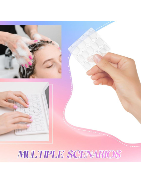 Pestañas Adhesivas para Uñas KBPNO 600 Pcs 15 Tamaños Ultra Finas Pestañas Adhesivas para Uñas KBPNO 600 Pcs 15 Tamaños Ultra Finas