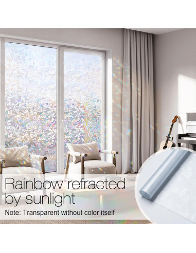 Película de Privacidad para Ventanas rabbitgoo 44.5x200 cm