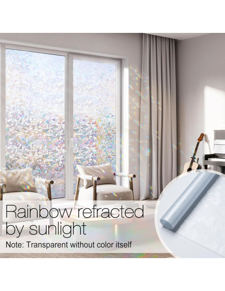 Película de Privacidad para Ventanas rabbitgoo 44.5x200 cm