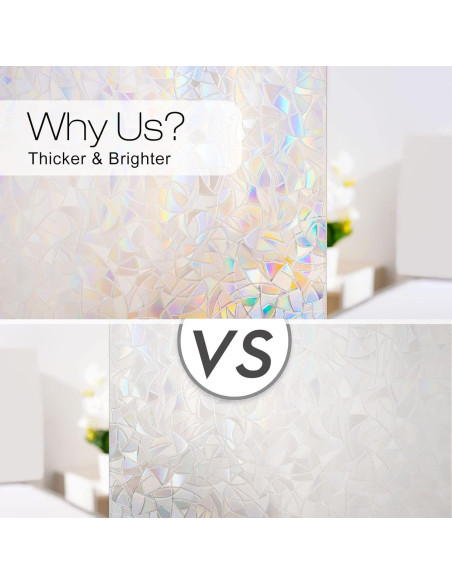 Película de Privacidad para Ventanas rabbitgoo 44.5x200 cm