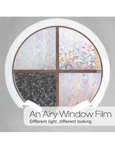 Película de Privacidad para Ventanas rabbitgoo 44.5x200 cm