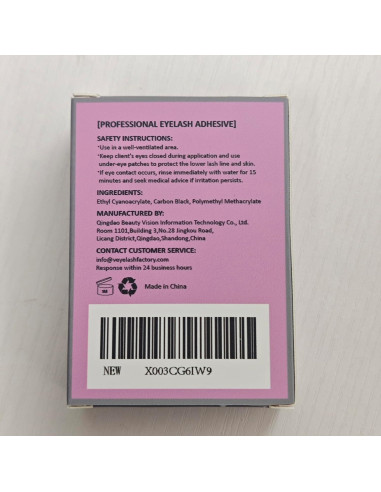 Pegamento para Extensiones de Pestañas VEYES INC 5ml - Secado Rápido