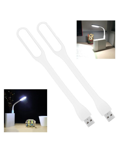 Lámpara de Lectura LED USB Soseelnee Mini Flexible - 2 Pzs