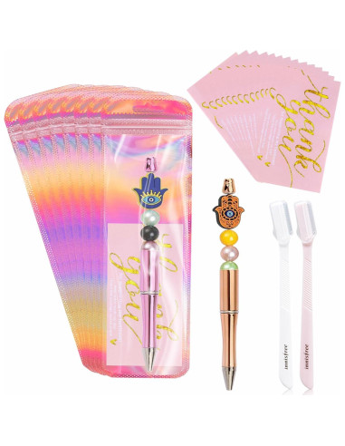 200 Pcs Bolsas Holográficas Reutilizables + Tarjetas Agradecimiento