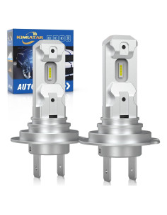 Bombilla LED H7 KIMLATAR 40000 Lúmenes 6500K Paquete de 2