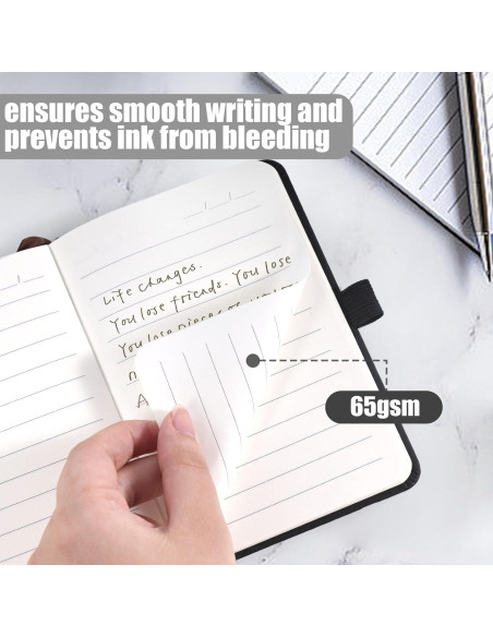 Cuadernos de bolsillo Koogel, 3 paquetes, 160 páginas, negro